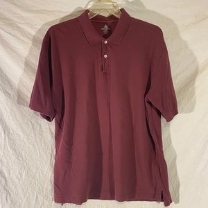 Foot Locker Mens Burgundy Polo Collared Short Sleeve Shirt Size XXXL